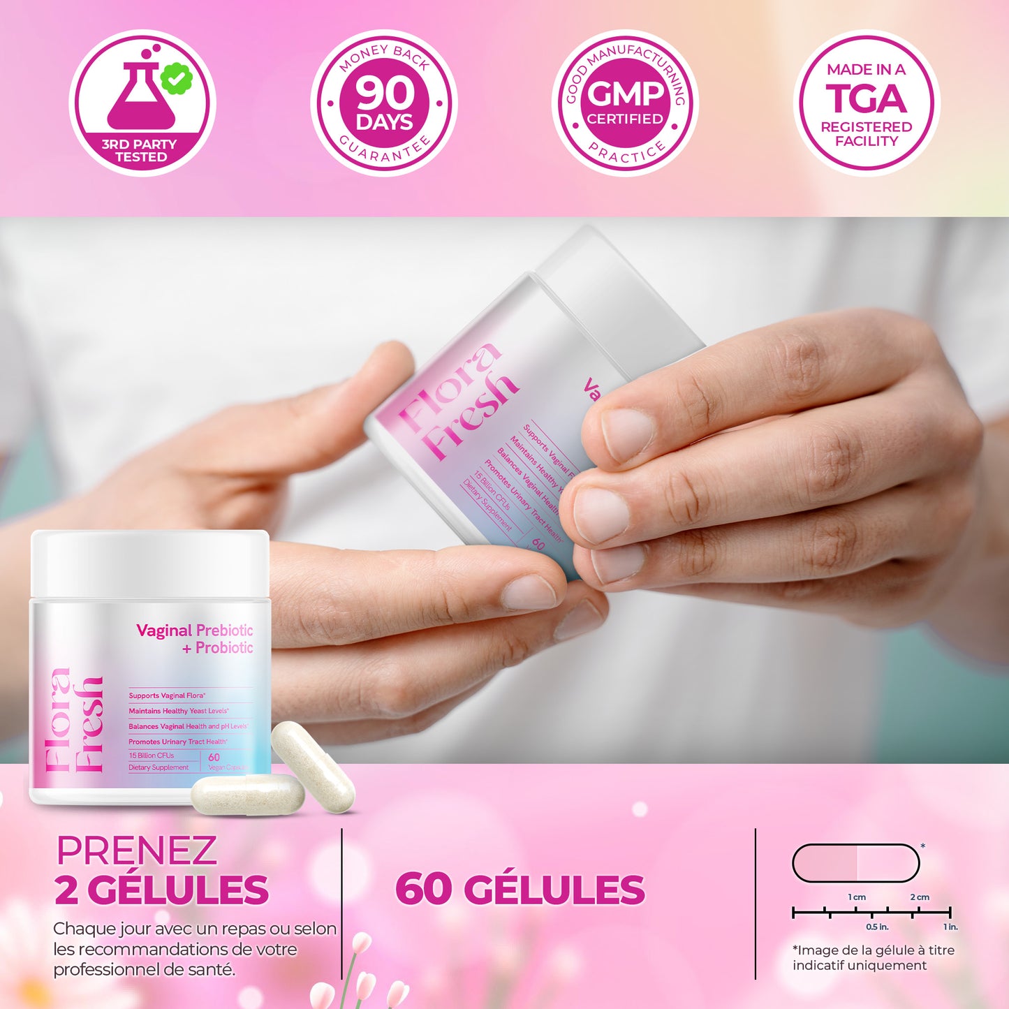FloraFresh: Probiotique + prébiotique vaginal