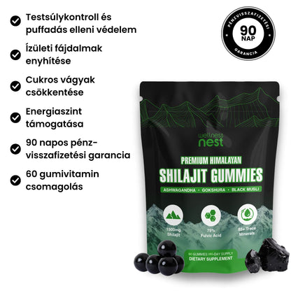 Prémium himalájai Shilajit gumivitaminok
