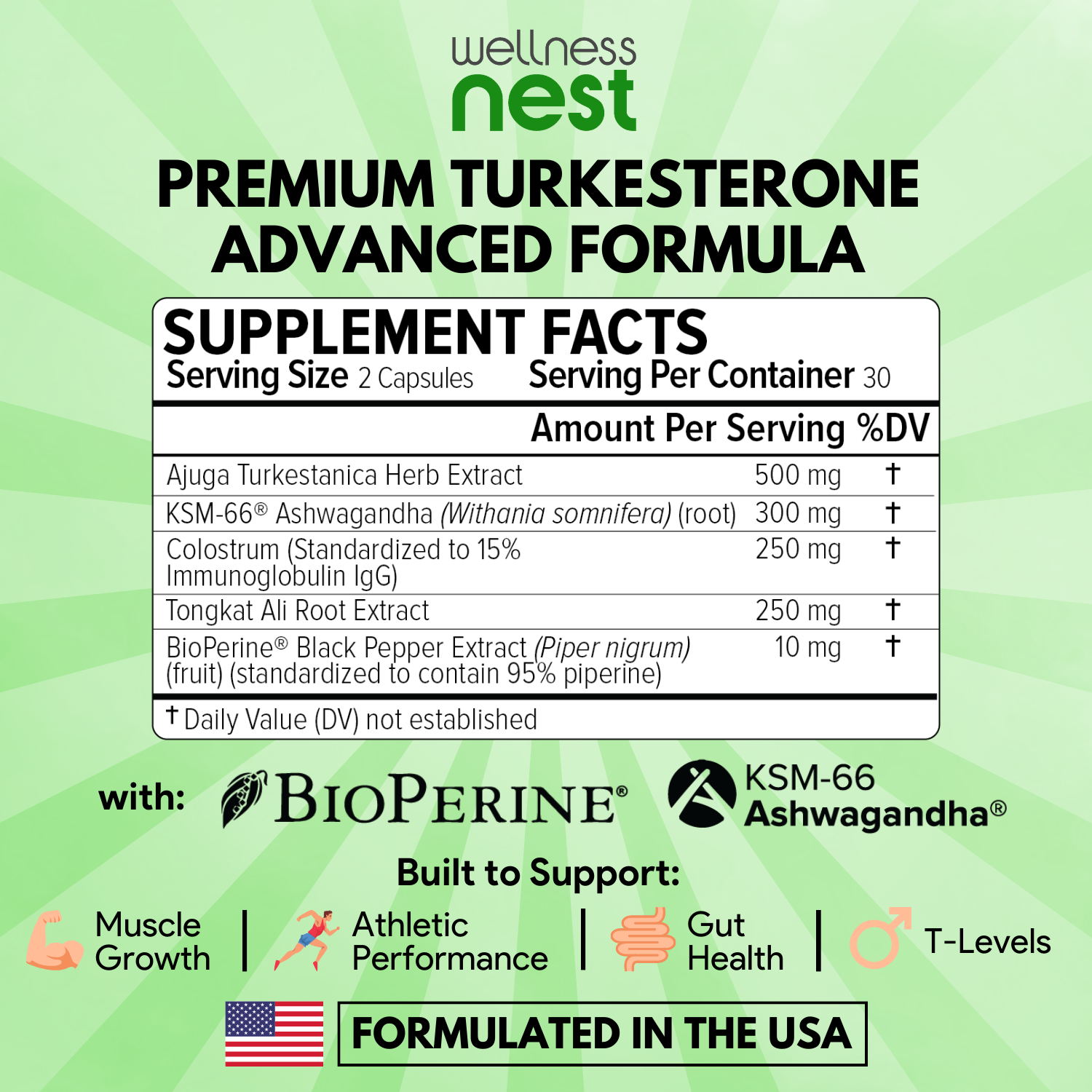 Premium Turkesterone Advanced Formula - Wellness Nest