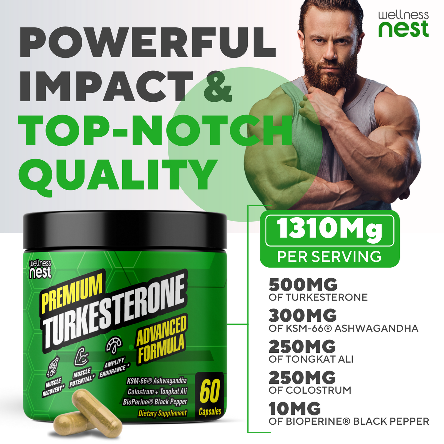 Premium Turkesterone Advanced Formula - Wellness Nest