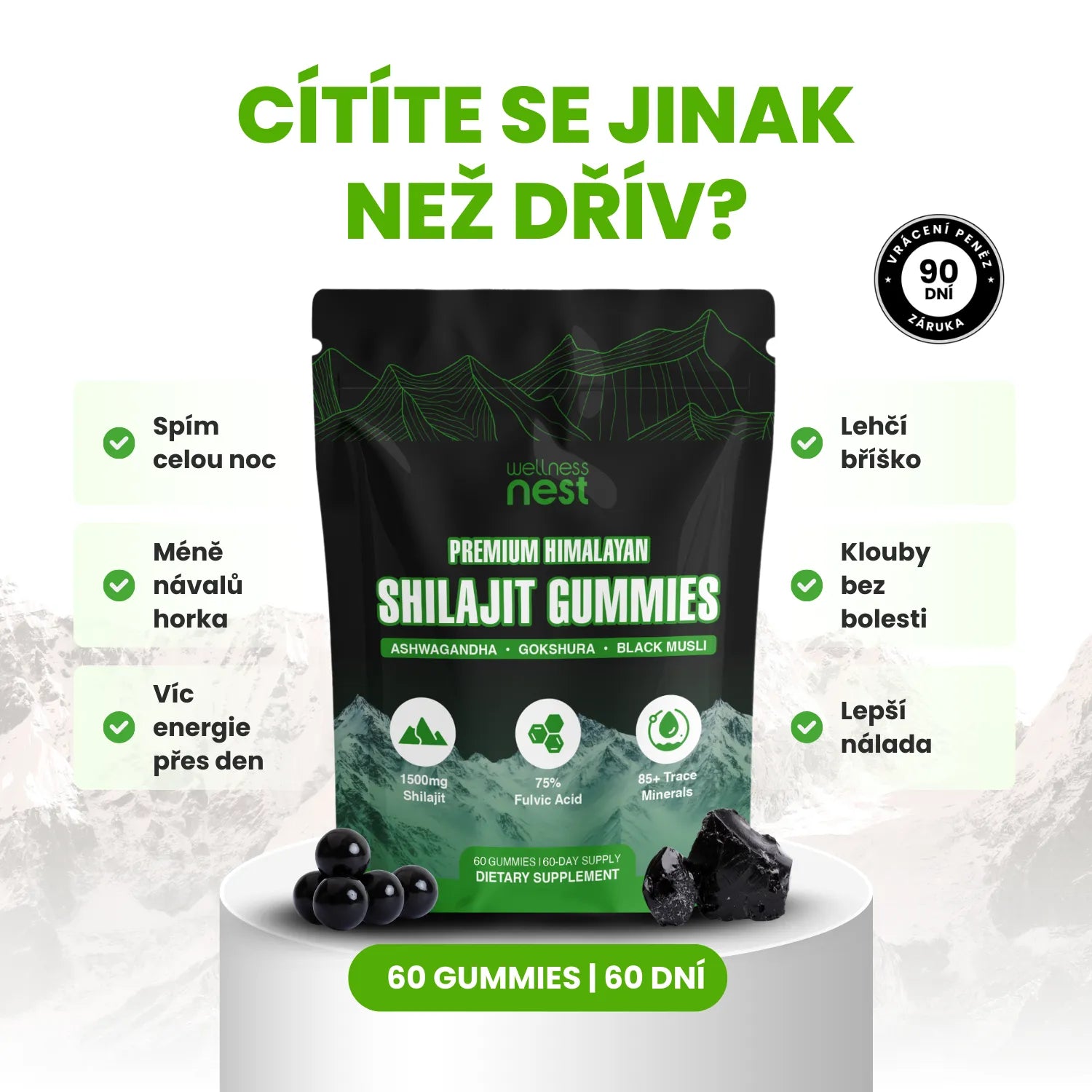 Čisté Šilajit Gumy pro Ženy