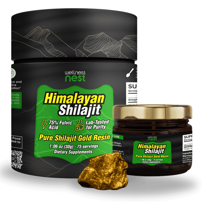 Himalayan Pure Shilajit Gold Resin – Wellness Nest