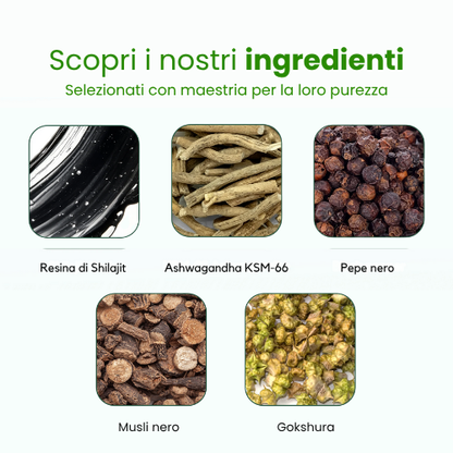 Caramelle gommose allo Shilajit puro