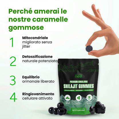 Caramelle gommose allo Shilajit puro