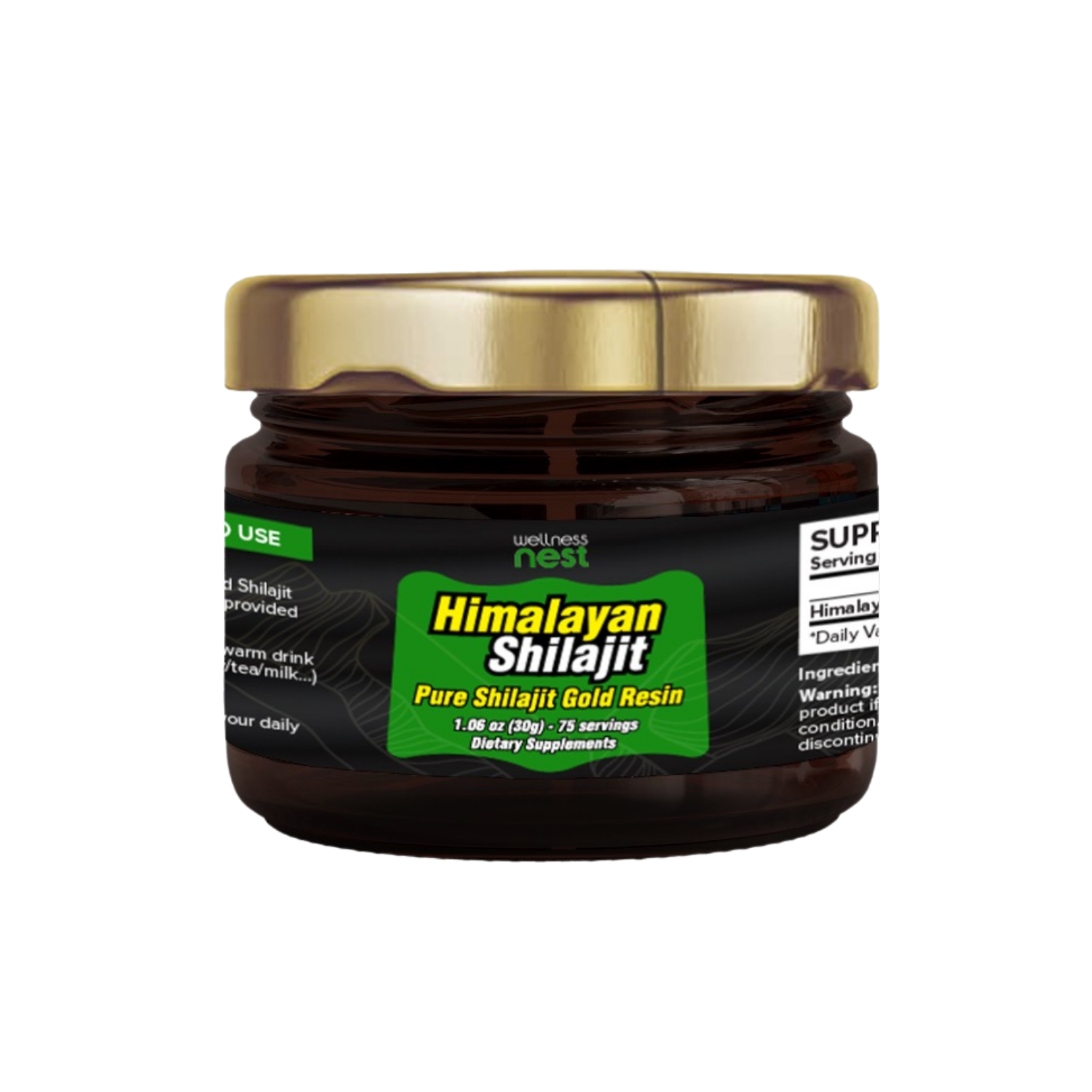 Pure Shilajit Gold Resin - Pack 1 - Wellness Nest