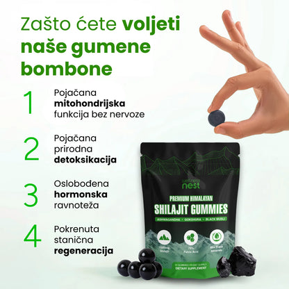 Premium Himalajske Shilajit Gumene Bombone