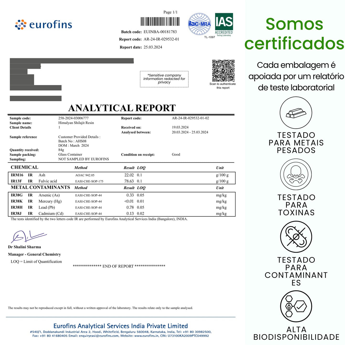 Gomas Premium de Shilajit do Himalaia