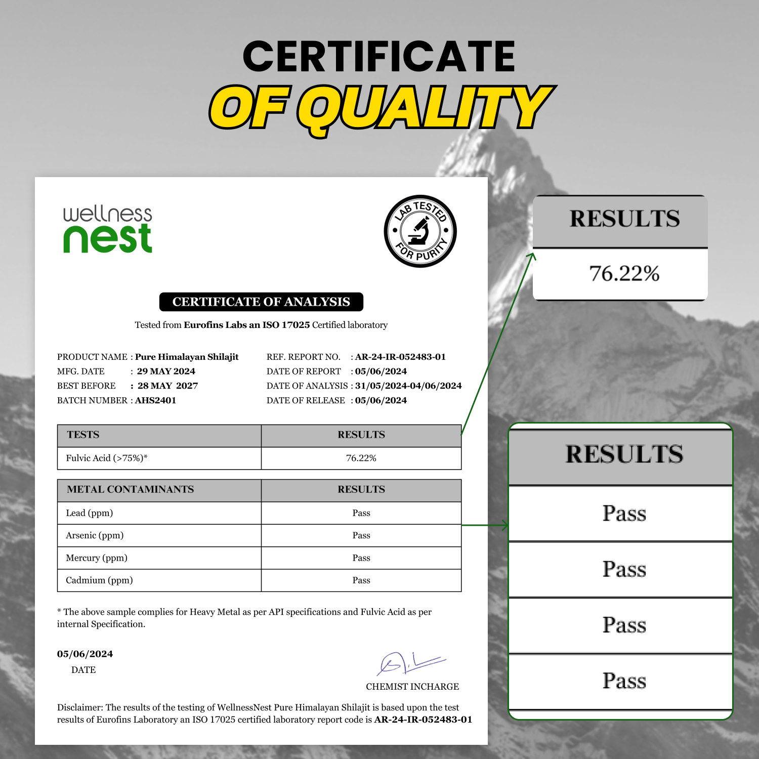 Himalayan Pure Shilajit Gold Resin - Wellness Nest