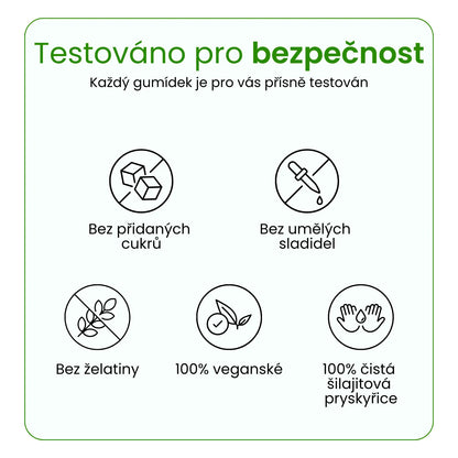 Čisté gummies Shilajit