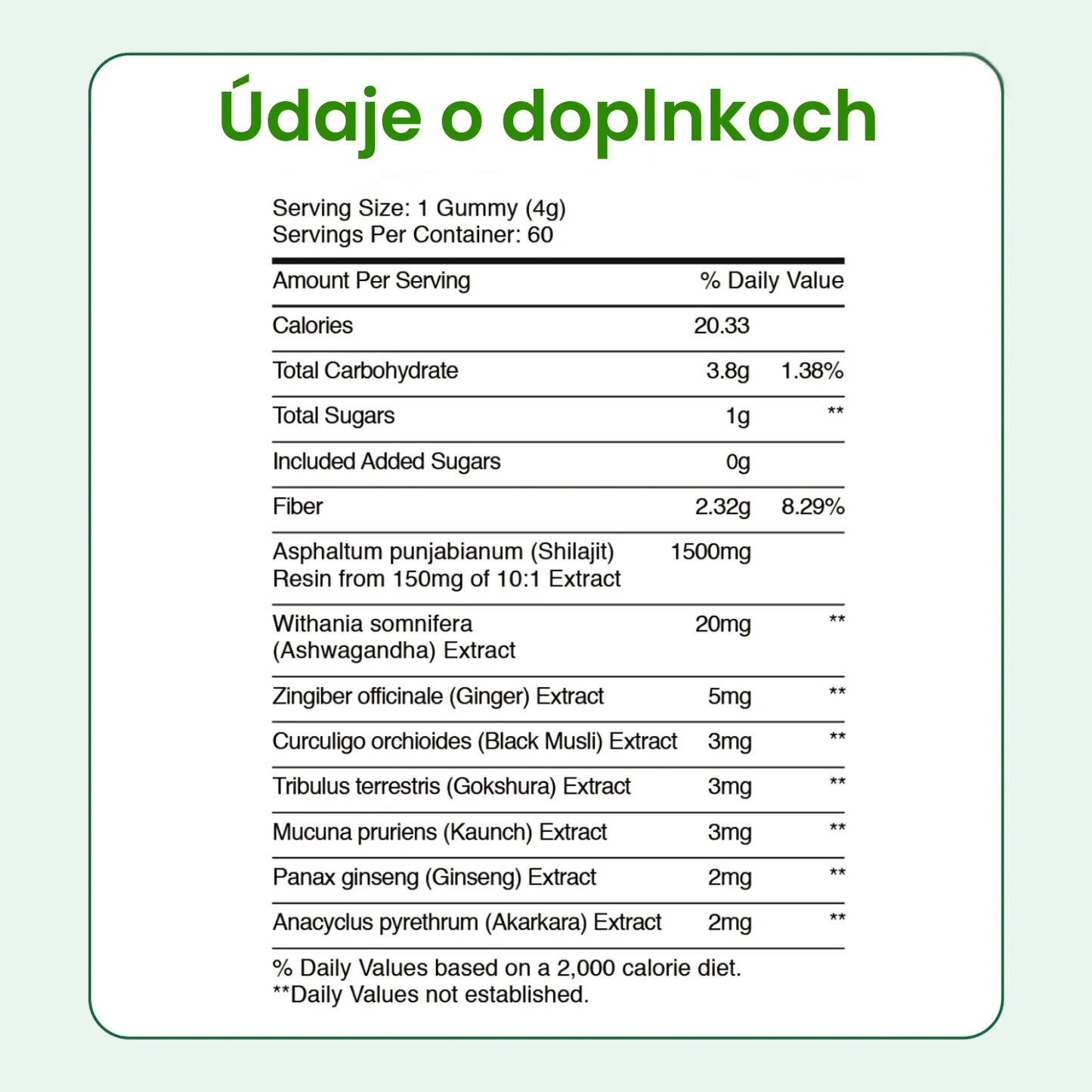 Čisté Šilajit Gummies pre Ženy