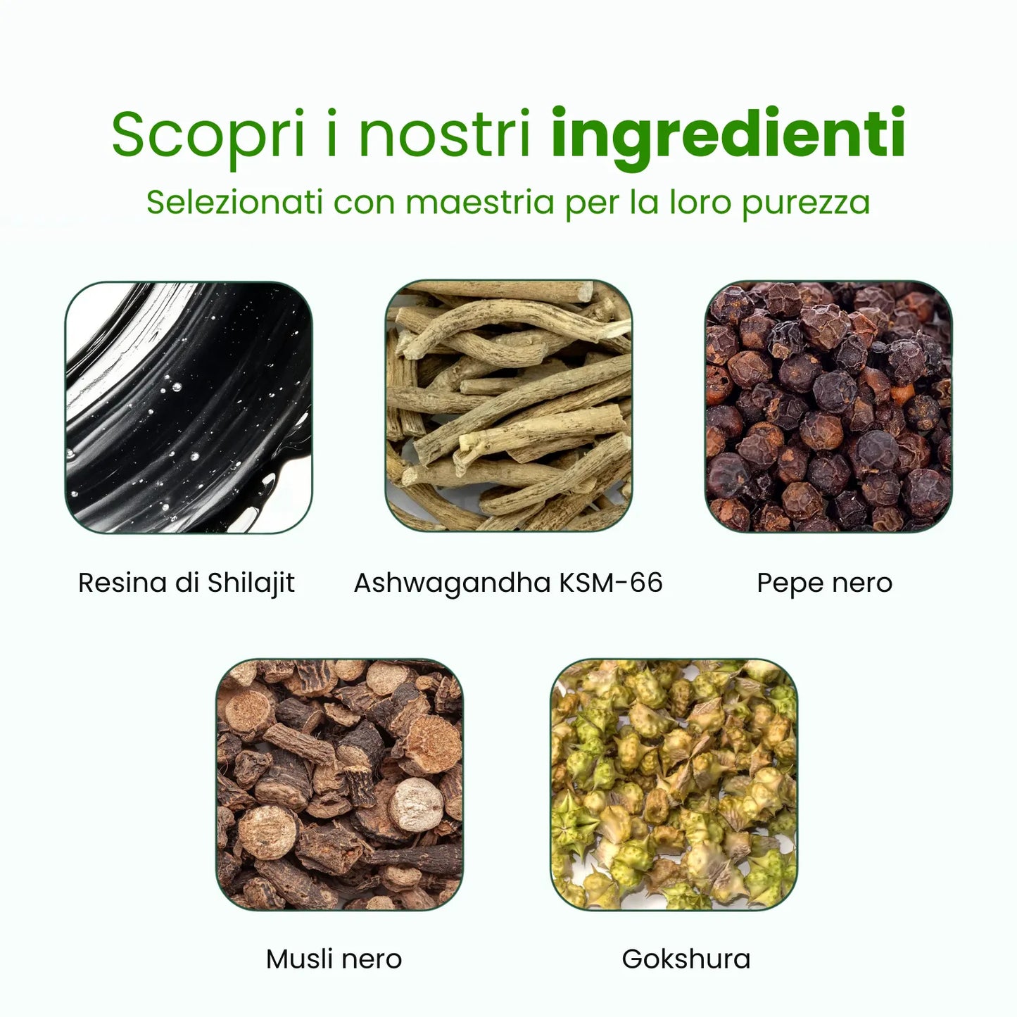 Caramelle gommose allo shilajit puro