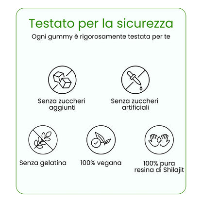 Caramelle gommose allo shilajit puro