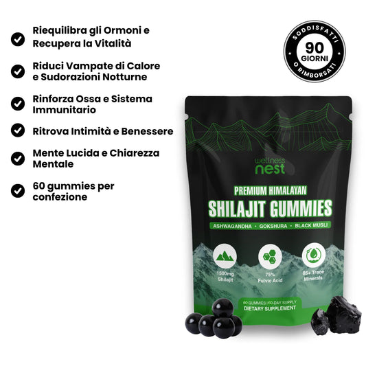 Caramelle gommose allo shilajit puro