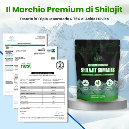 Caramelle gommose allo shilajit puro