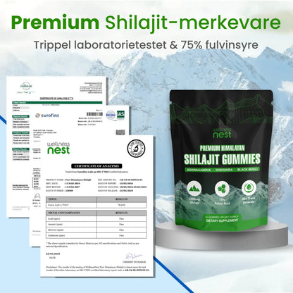 Premium Shilajit-gummier fra Himalaya