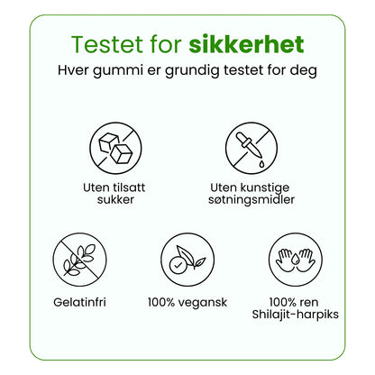 Premium Shilajit-gummier fra Himalaya