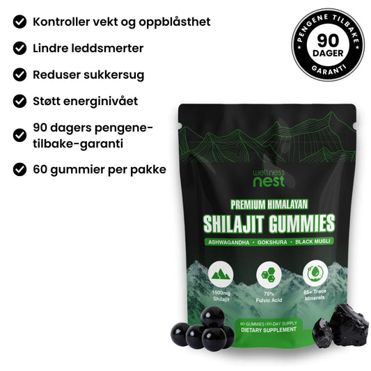 Premium Shilajit-gummier fra Himalaya