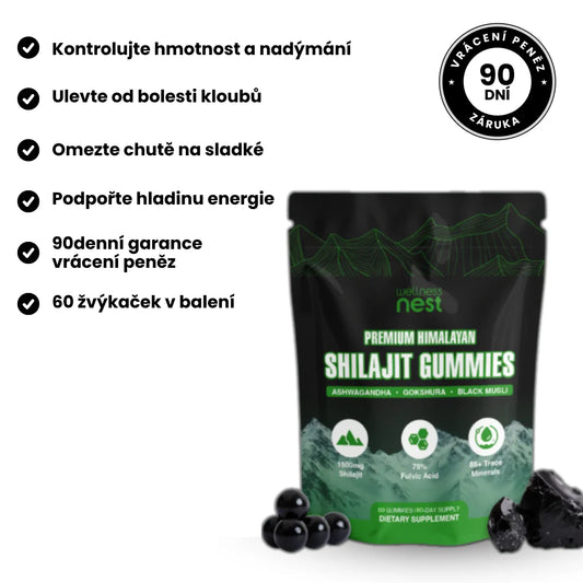 Čisté gummies Shilajit
