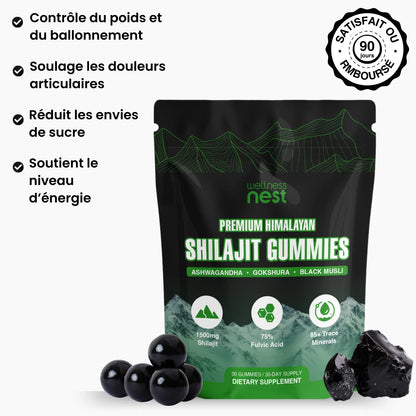 Gummies Premium de Shilajit de l'Himalaya