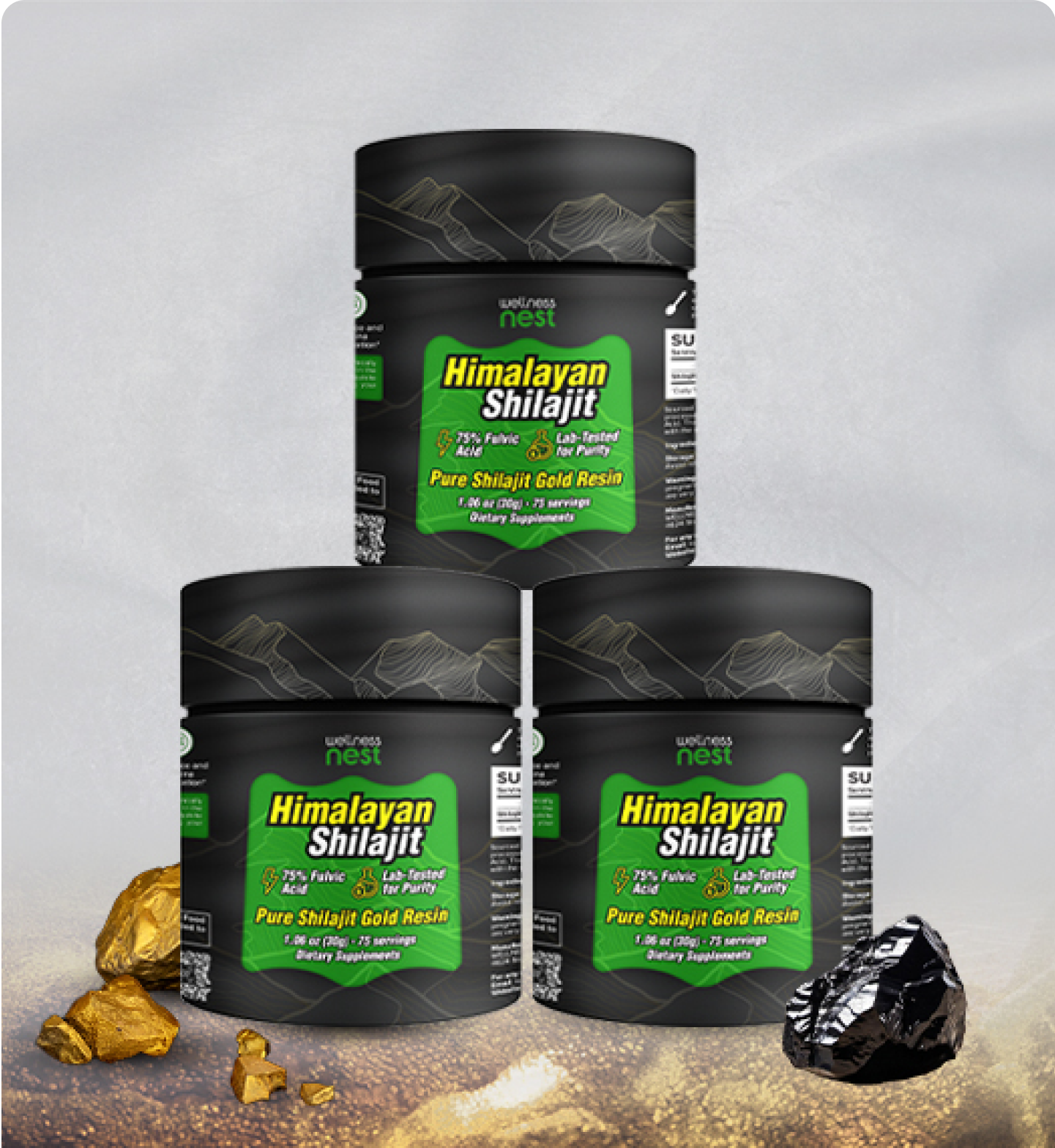 Himalayan Pure Shilajit Gold Resin - Wellness Nest
