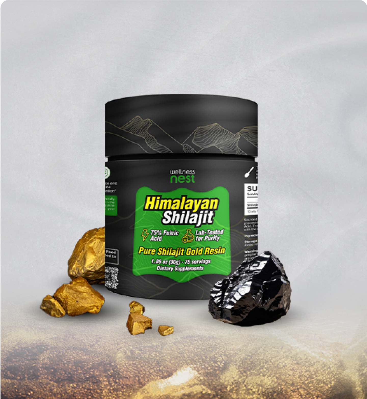 Himalayan Pure Shilajit Gold Resin - Wellness Nest