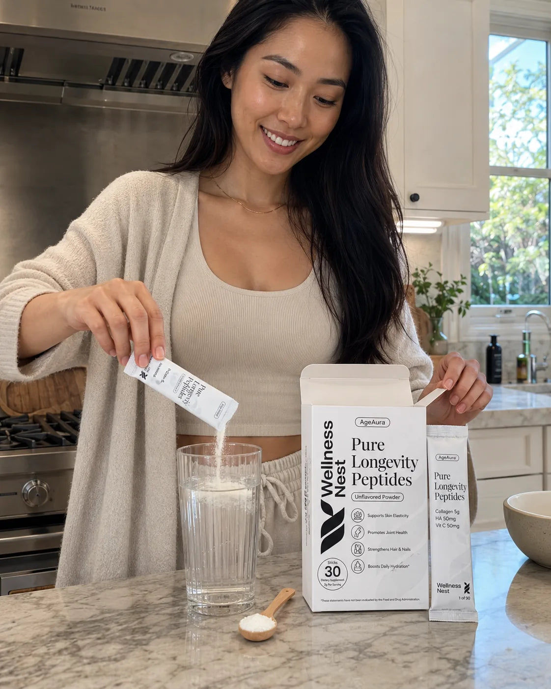 lifestyle asian woman kitchen