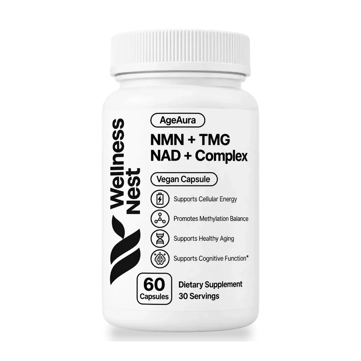 AgeAura Pure NMN + TMG NAD+ Complex