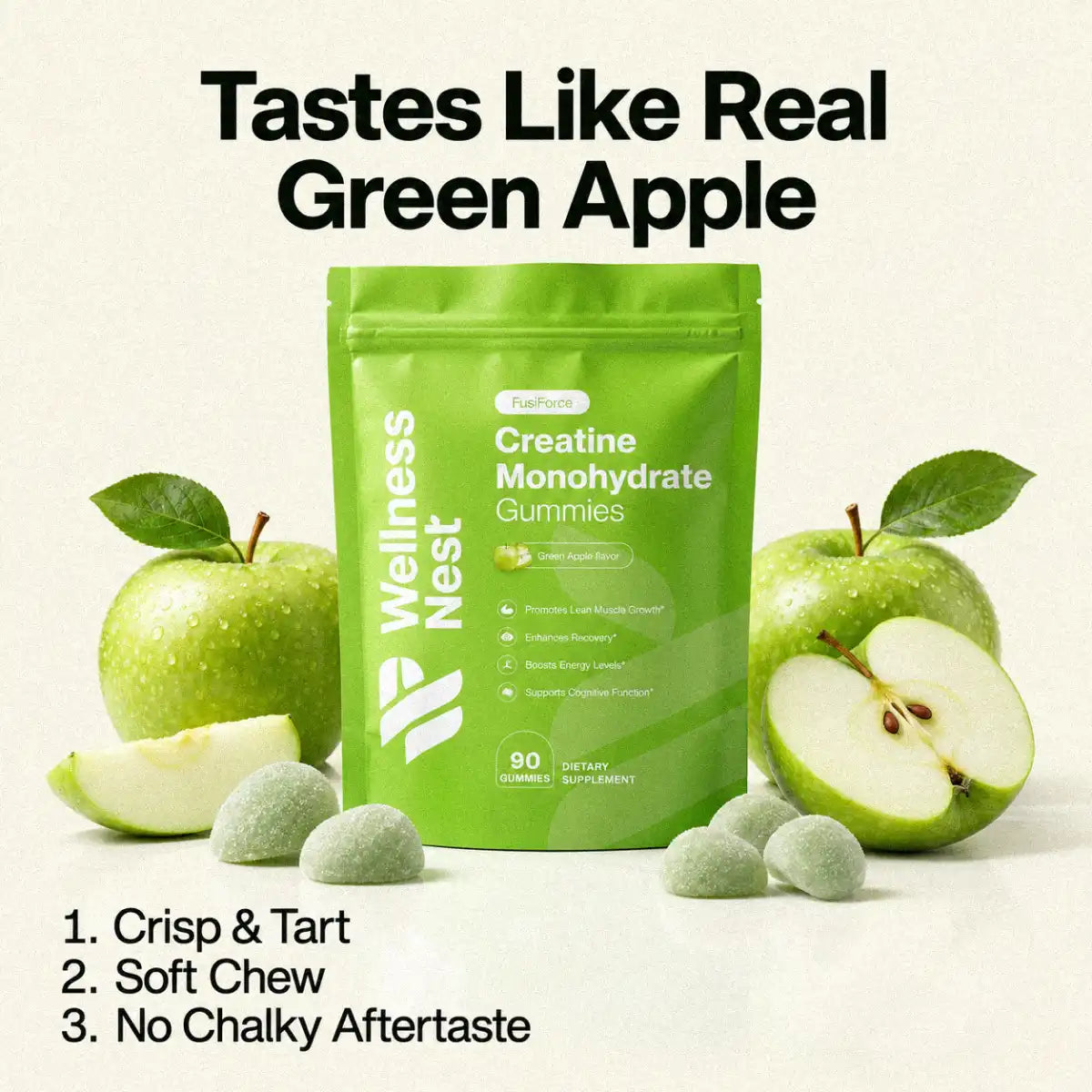 FusiForce Creatine Gummies - Green Apple - image 10