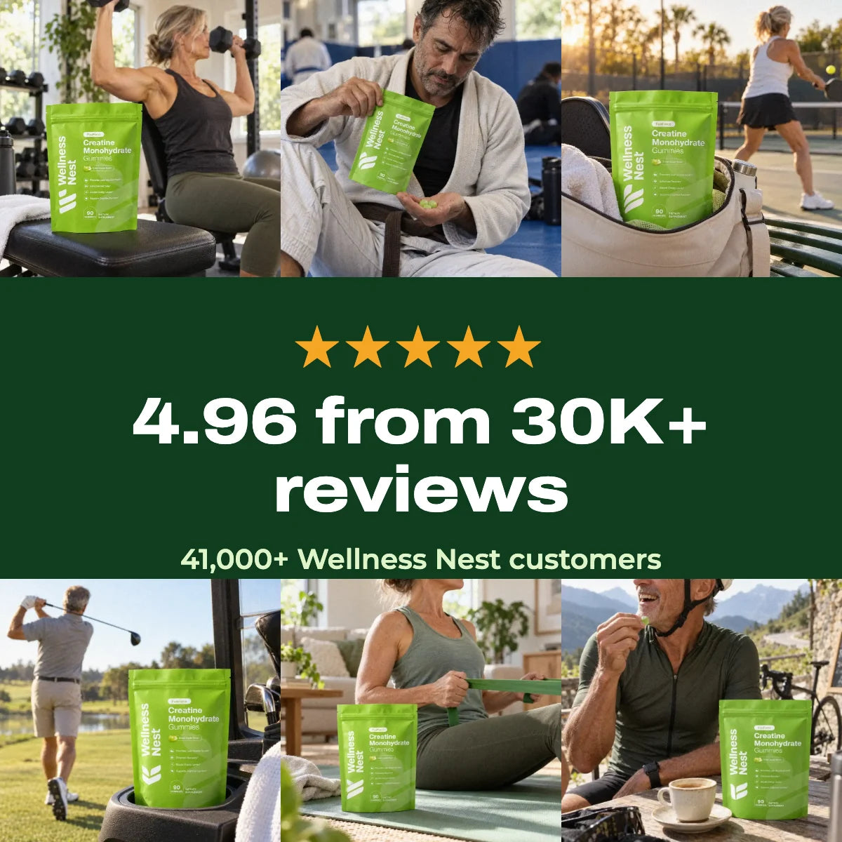 FusiForce Creatine Gummies - Green Apple - image 3