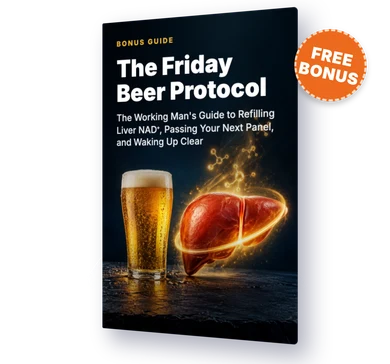 Mobile 3D cover mockup of "The Friday Beer Protocol" ebook